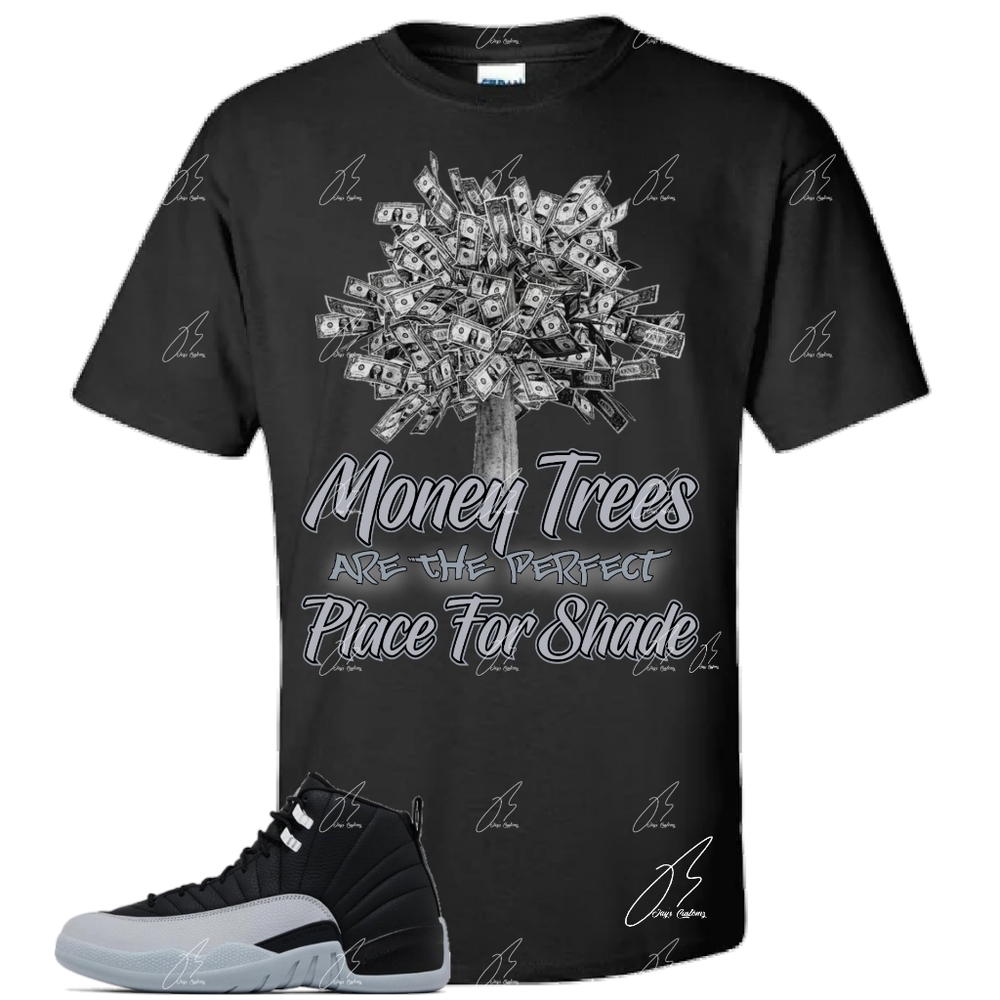 Jordan 12 Barons/Wolf Grey Matching Shirt, Unisex Graphic Tee,Men's,Best Gift